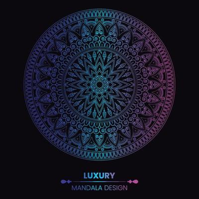 Luxury ornamental mandala design background in multicolor