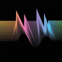 Vector Illustration of movement pattern of lines and shape geometric abstract background. EPS10.