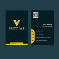 Abstract Business Card Template vector