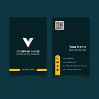 Abstract Business Card Template vector