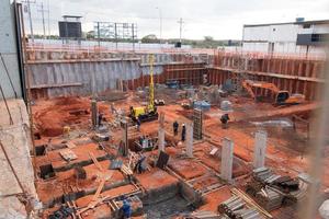 Brasilia, Brazil June 13, 2022 Construction of new Commercial and Apartment Buildings in 511 block of Northwest Brasilia photo