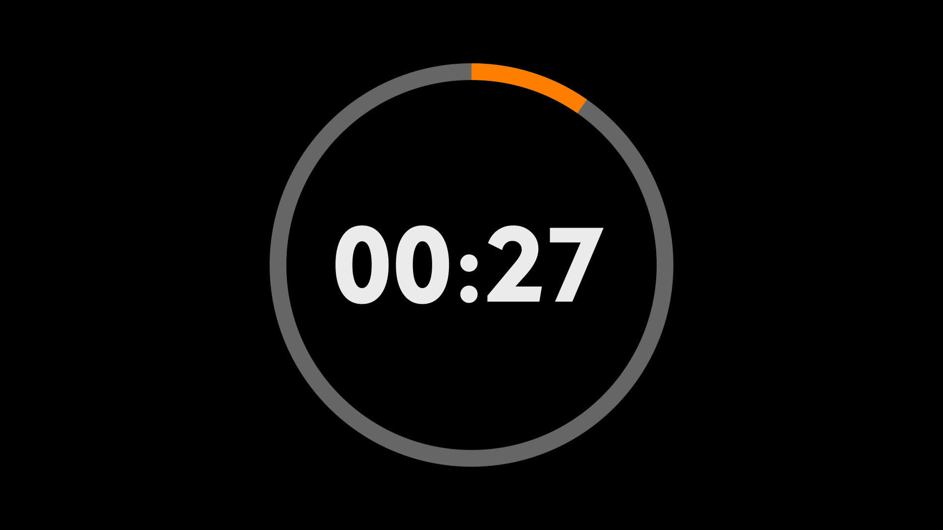 30 sec countdown timer stock video footage for free download