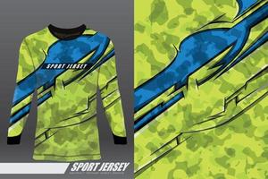 diseño deportivo de camiseta para carreras, jersey, ciclismo, fútbol, juegos, motocross vector