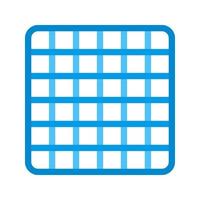 Grid Flat Multicolor Icon vector