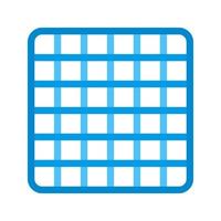 Grid Flat Multicolor Icon vector