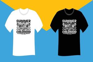 el verano terminará lo suficientemente pronto y la infancia también el diseño de la camiseta