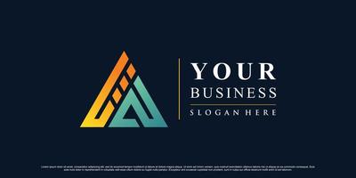 Abstract triangle icon logo design inspiration for business with creative concept Premium Vector