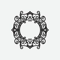 vintage ornament or retro ornament isolated on white background vector