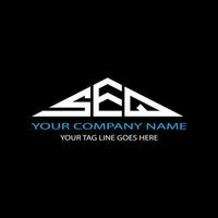 SEQ letter logo creative design with vector graphic