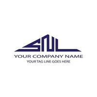 SNL letter logo creative design with vector graphic