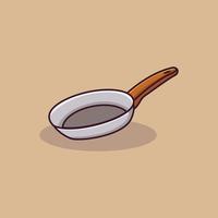 frying pan. kitchen tools collection set vector