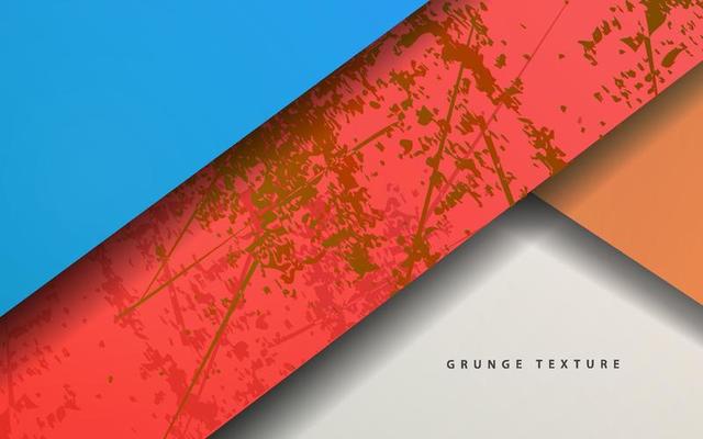 Abstract overlap layer with grunge texture element