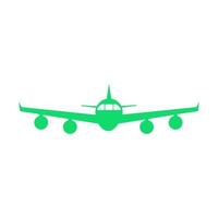 Airplane illustrated on a white background vector