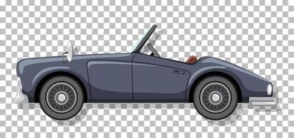 Cute vintage car on grid background vector