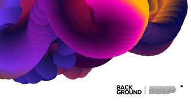 Vector colorful gradient abstract fluid  background for banner template