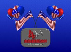 american independence day background, free vector