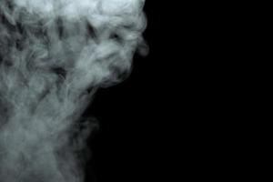 Abstract powder or smoke effect isolated on black background,Out of focus photo