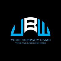 UBW letter logo creative design with vector graphic