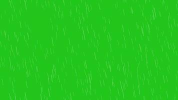 efeito de queda de chuva de tela verde e respingo