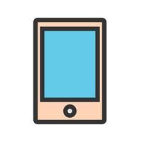 Tablet Filled Line Icon vector