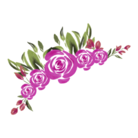 bouquet di fiori ad acquerello png