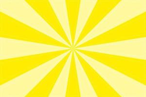 Yellow Sunburst Pattern Background. Ray radial star with back stitch style. Vector Illustration