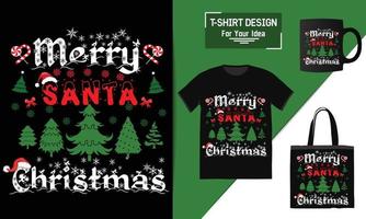 cita de letras de camisetas navideñas, diseño de camisetas navideñas, vector de tipografía una taza y Navidad divertida lista para imprimir