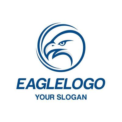 Vector graphic of eagle wing logo design template