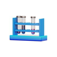 botella química, icono médico, ilustración 3d png