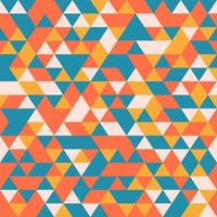 Geometric seamless pattern with colorful triangles vector