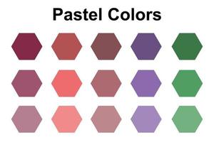 selección de colores pastel diseño de fondo catálogo de colores de pintura vector