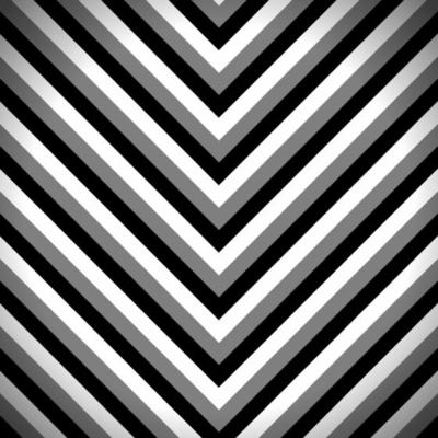 Striped Zigzag Pattern with Black, Dark Grey and White Stripes. Abstract Wallpaper Background, Vector Illustration.