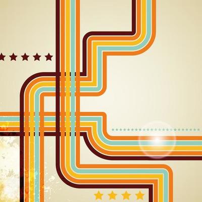 abstract vector retro lines background