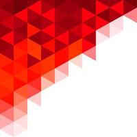 Abstract red triangles mosaic background. Design with place for text. vector