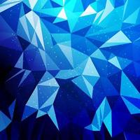 Abstract blue geometric triangular desing low polygon background vector