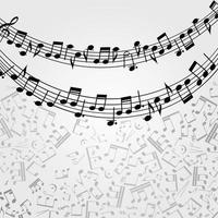 Vector music  background, melody, notes, key.