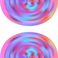 Holographic blurred background, neon color abstract design. Vector illustration