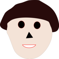 diseño de icono de cara png