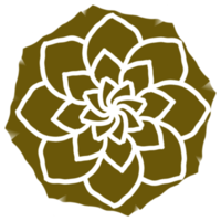 icono de flor de elemento png