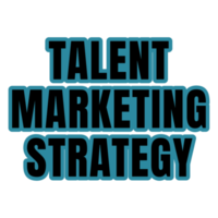 texto de estratégia de marketing de talentos png