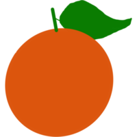 diseño de icono naranja png