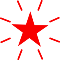 desenho de ícone de estrela png