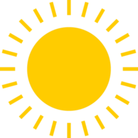 diseño de icono de sol png