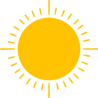 diseño de icono de sol png