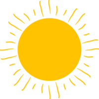 diseño de icono de sol png