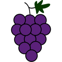 conception d'icône de raisin png