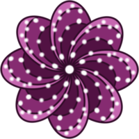 elemento de flor de mandala png