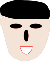 diseño de icono de cara png