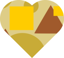 diseño del corazón del elemento png