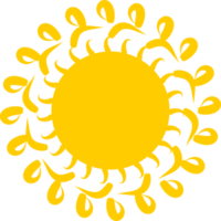 disegno dell'icona del sole png